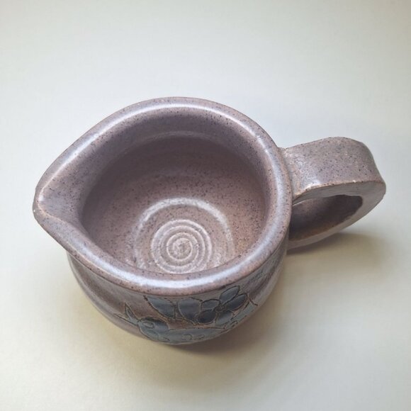 Small Pitcher‎ Bird Pottery CL 74 Blue Vintage Artist Home Decor Country Cottage - Picture 9 of 9